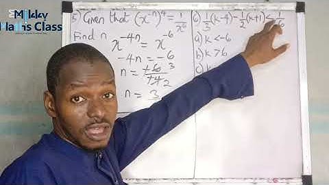 WAEC 2025 Mathematics |Question 5&6||