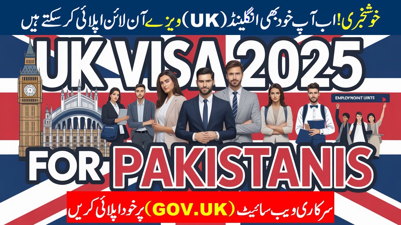 UK Visa 2025 for Pakistanis | Complete Work, Business, Study & Work Permit Visa Process in Urdu