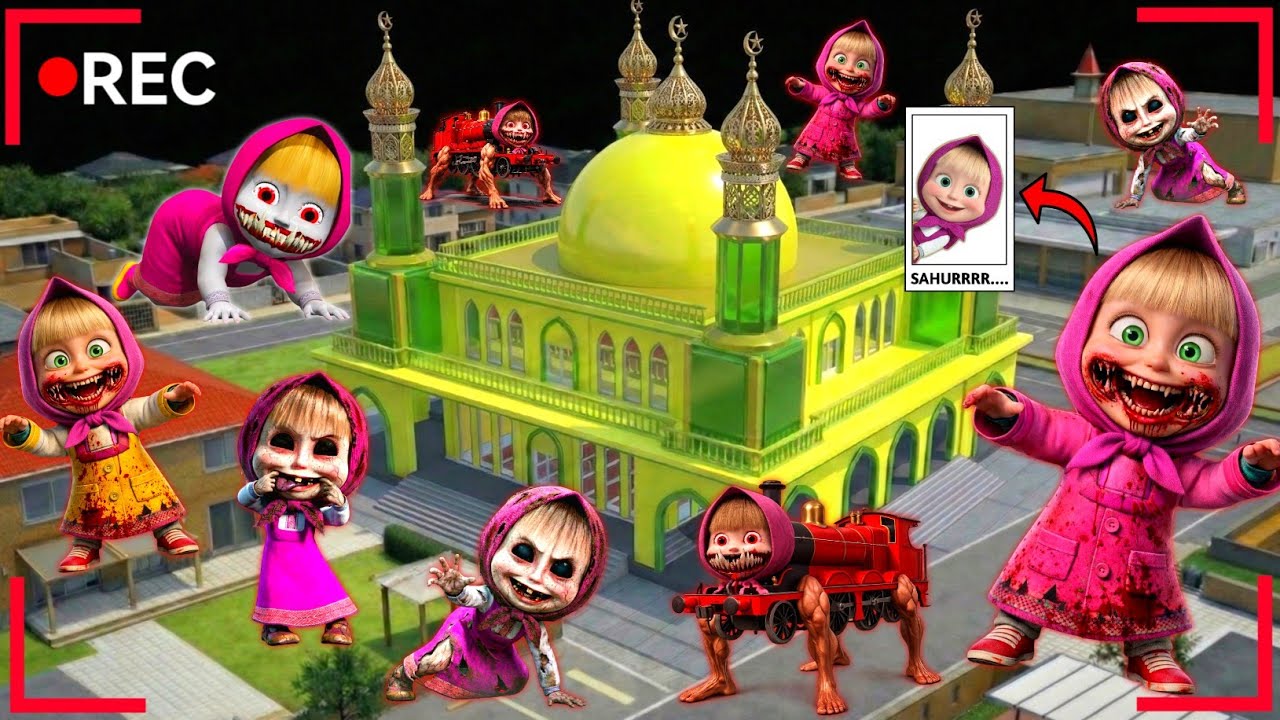 Yuta Mio Buat Masjid Paling Megah Paling Aman Dari Pasukan Anomali Masha Serang Kota 😱