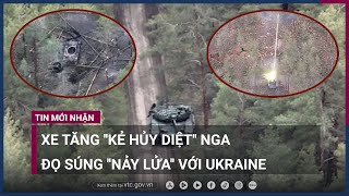 Xe tăng ''Kẻ hủy diệt'' của Nga đọ súng ''nảy lửa'' với Ukraine | VTC Now