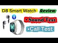 D8 Smart Watch 2 In 1 Wireless Earbuds With Watch Bluetooth