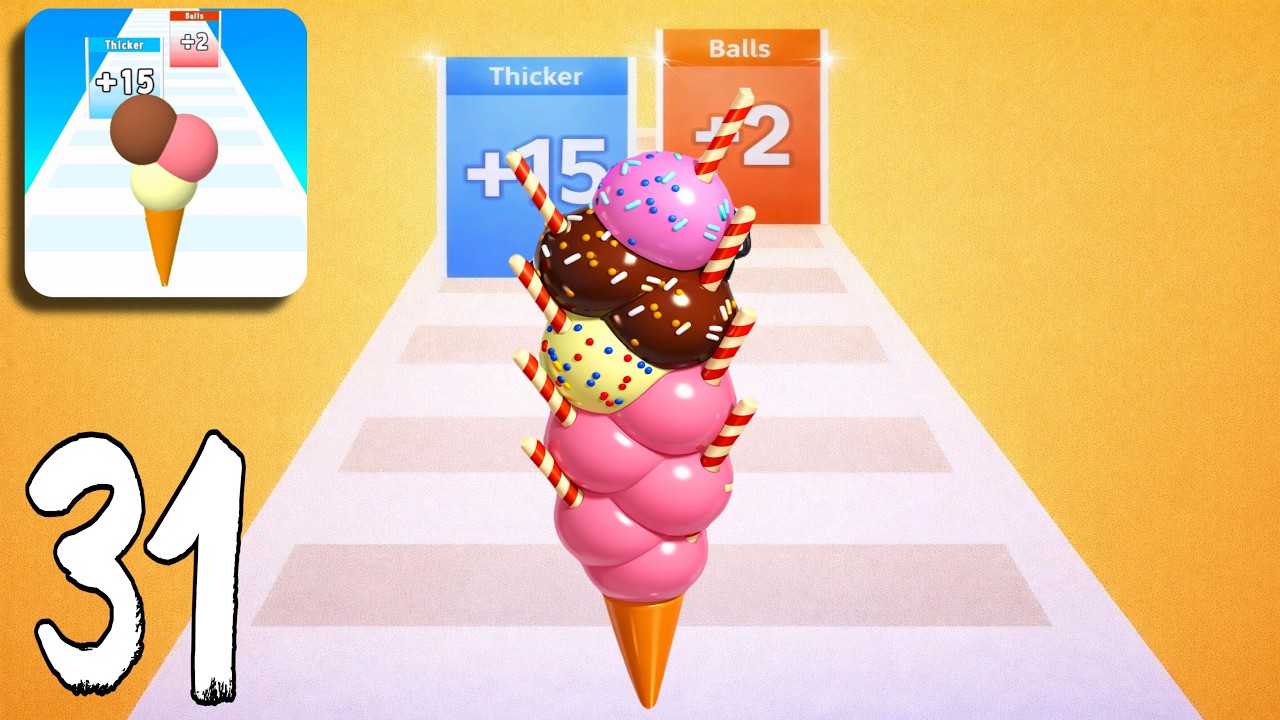 Ice Cream Rush - Gameplay Walkthrough ( Android, iOS )