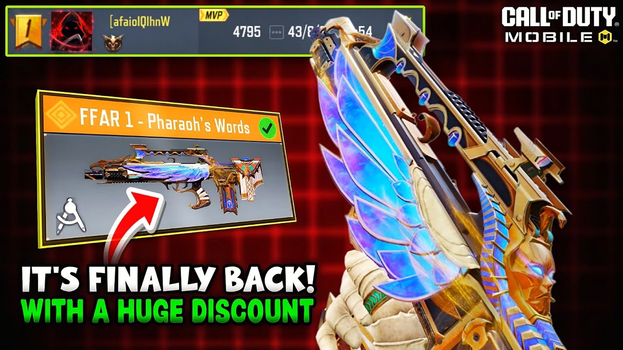FFAR 1 - Pharaoh's Words is finally here |Best Legendary FFAR skin? 