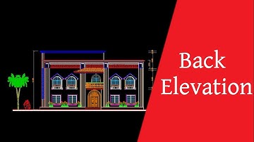 Smart back elevation draw in Autocad | Autocad bangla tutorial | Autocad A to Z...