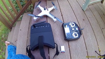 Syma X5C-1 first FPV flight and mods