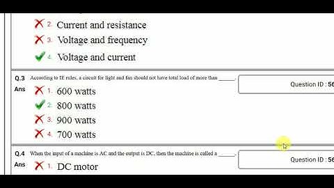 DMRC electrician MCQ Solved (Part-1)