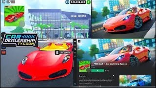 🚗FREE CAR🚘! БЕСПЛАТНАЯ МАШИНА! КДТ CDT Car Dealership Tycoon Roblox! Магнат Автосалона!