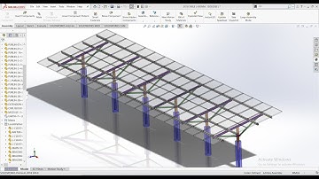 How to Design Ground Mount Solar Structure @02 I Ground Mount structure Kaise design kre Part02