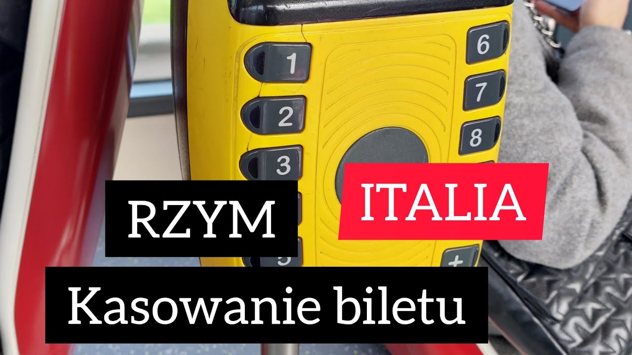 Jak skasować bilet w autobusie  w Rzymie? Gdzie kupisz bilet w Rzymie? Automaty. #travel #rzym