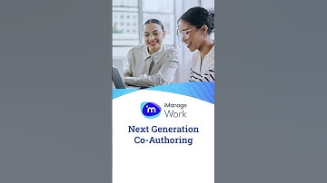 Next Generation Co-Authoring with iManage #microsoft365 #legaltech