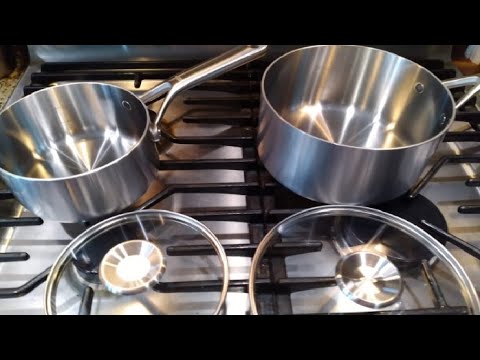 OXO Mira Tri-Ply Stainless Steel 10-Piece Cookware Set | Cozymeal