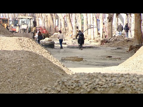 გადათხრილი გზები, ტალახი და ხმაური | წერეთლის გამზირის დაუსრულებელი რეაბილიტაცია