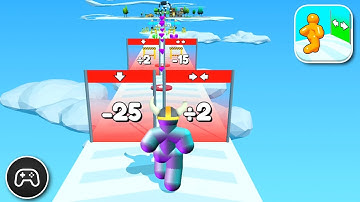 Tall Man Run - Gameplay Walkthrough Part 62 - Racing Game Levels 404-408 (iOS, Android)