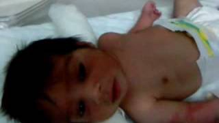 four day old baby Boy of Alaa's social smile
