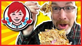 Wendy's Pulled Pork Poutine Plus 3 Different Sauce Taste Test