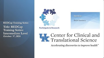 REDCap Training Series: Intermediate Level