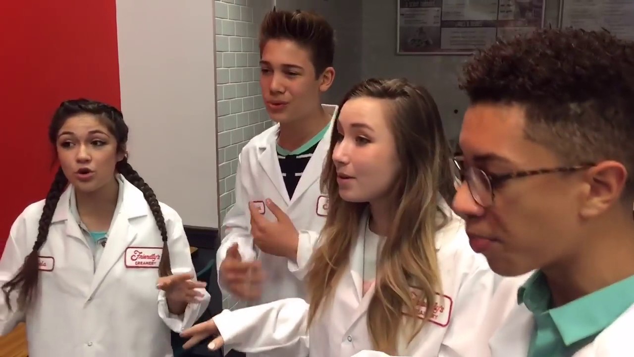 KIDZ BOP Kids visit Friendly's to make ice cream cakes YouTube