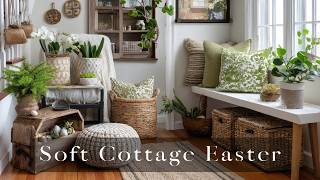 Soft & Cozy Cottage Easter 🤍 | Small Space Farmhouse Decor Using Thrifted Finds screenshot 5