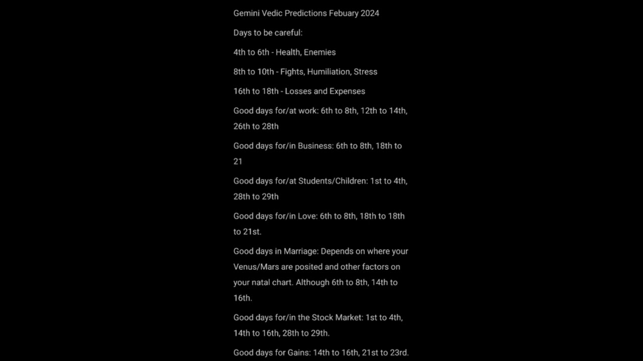 Gemini Lagna Predictions February 2024 Vedic Astrology