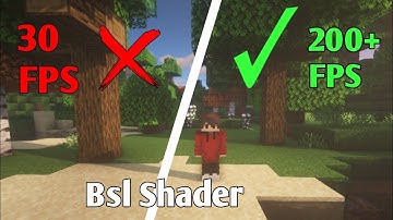 Minecraft lag fix in Bsl shader 200+ FPS