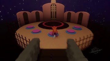 Crash Bandicoot warp room (Dreams PS4)