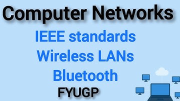 IEEE standards|Wireless LANs|Bluetooth|computer Networks FYUGP Calicut University 3rd semester
