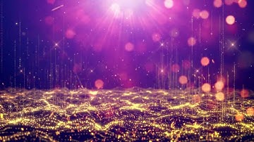 pink gold purple abstract lights glow particles moving background video