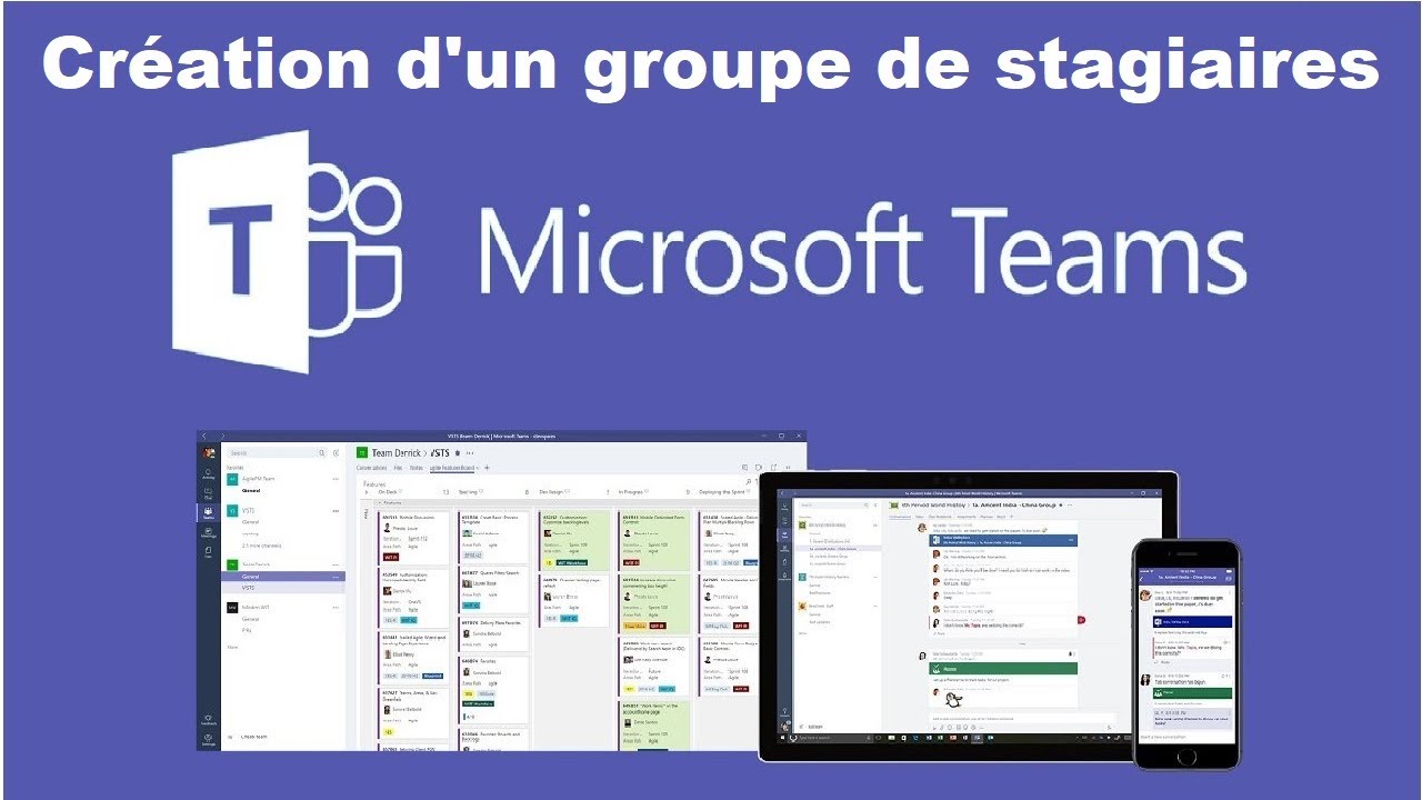 1 Création d'un groupe de stagiaire pour utiliser dans Microsoft Teams