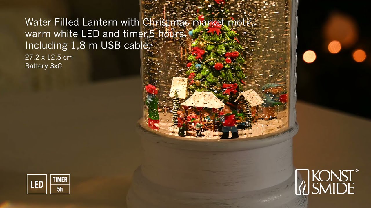Konstsmide 1841-100, LED echte wax kaars met 3D vlam, wit/voor binnen (IP20) / warm witte diodes / 4/8h timer/werkt op batterijen: 2xC 1.5V (excl.), zilver, 16 cm