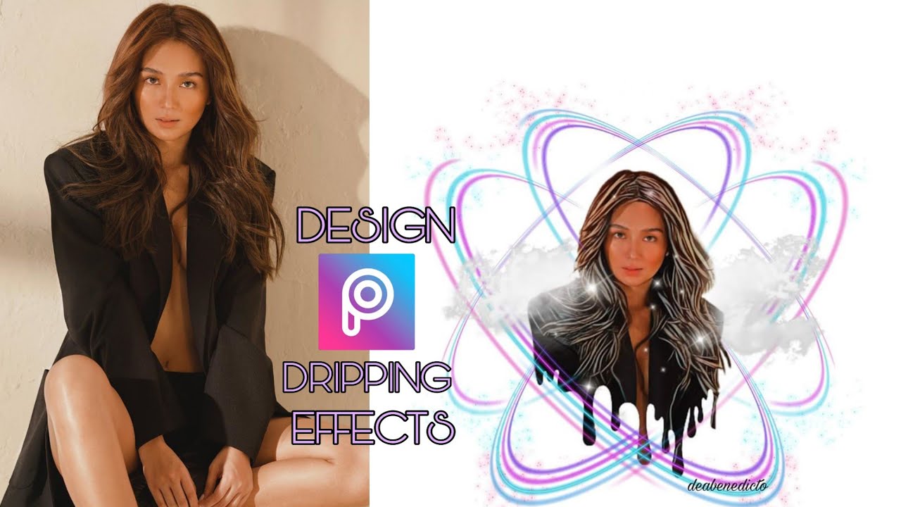 5 CELEBRITIES DRIPPING PAINT TUTORIAL IN PICSART | TUMUTULONG PICTURE SA PICSART❤️