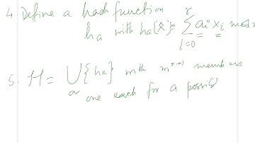 Universal Hash Functions
