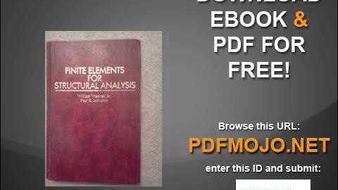 Finite Elements for Structural Analysis Prentice Hall International Series in Civil Engineering and