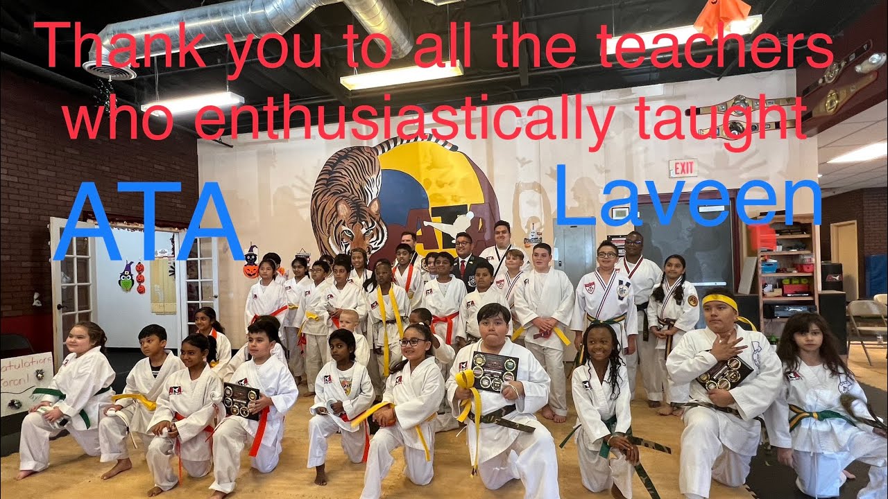 Martial arts graduation ceremony at ATA Laveen //trending YouTube