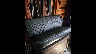 C10 bench seat upholstery time lapse Alchemy Kustom