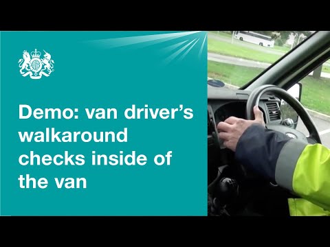 Van driver's walkaround checks: inside the van (2 of 2)