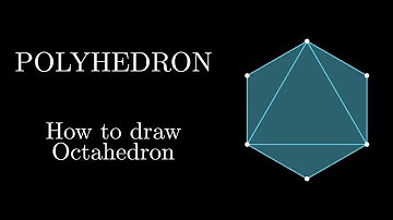 How to draw a Octahedron || Polyhedron