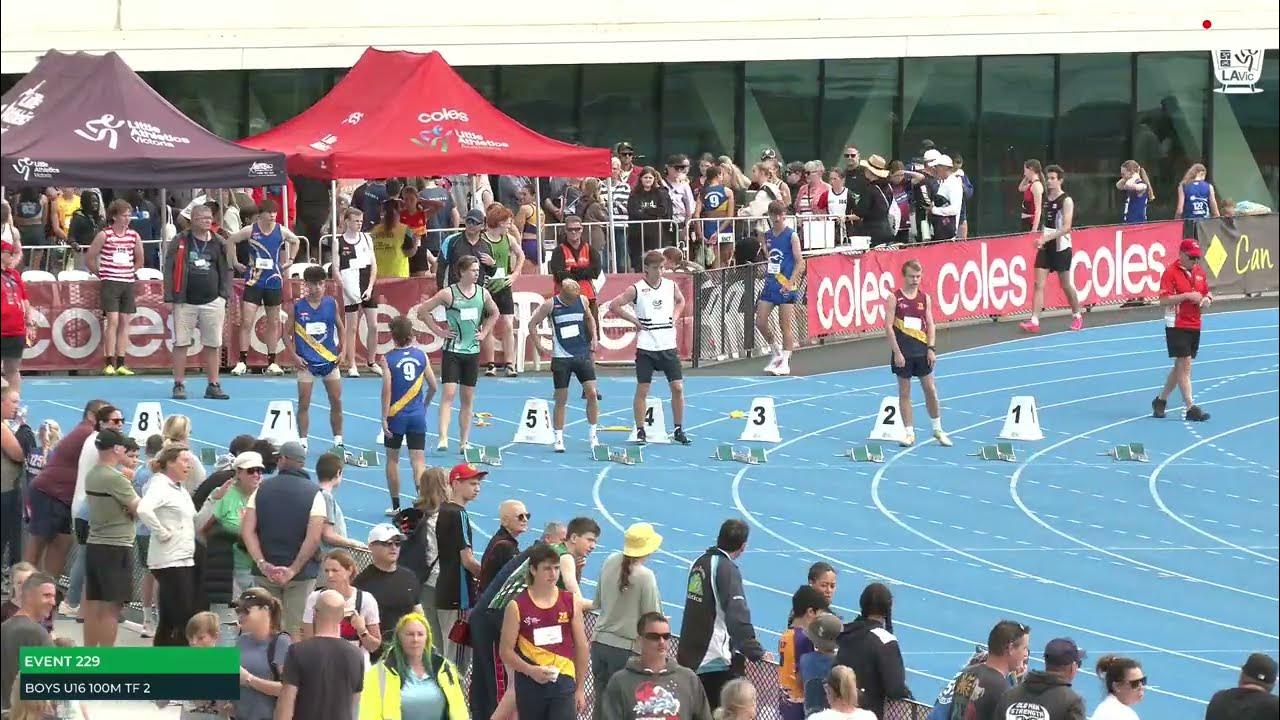 Boys U16 100m Timed Final 2 2022/23 State Track and Field