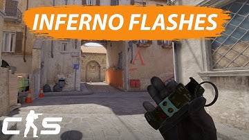 CS2 INFERNO Flashes - ( T-Side or Retake ) ( Short, Long, Pit & A-Site )