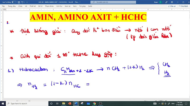 Cách quy đổi bài toán hỗn hợp hứu cơ năm 2024