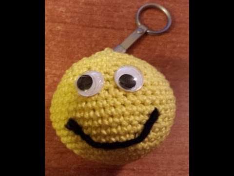 Turorial Portachiavi Smile All Uncinetto Amigurumi Amigurumi Facile Passo A Passo Youtube