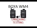 Unboxing and Testing the BOYA BY-WM4 Wireless Mic
