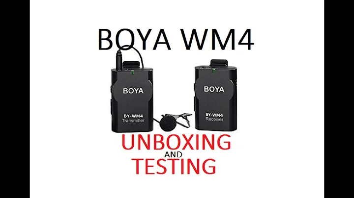 Unboxing and Testing the BOYA BY-WM4 Wireless Mic