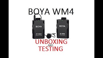 Unboxing and Testing the BOYA BY-WM4 Wireless Mic