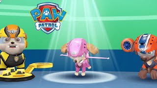 Paw Patrol Air & Sea Adventures Help Skye To Avoid Obstacles & Collect Pup Treats, Snowy Mountain