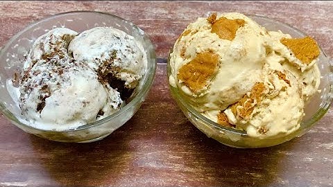 2 Cookie Ice Creams Using One Base| Oreo Ice Cream & Biscoff Ice Cream|Homemade Treat |Spice’N’Cream