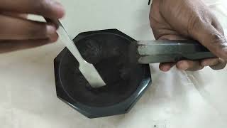 Grinding of Sol-Gel Synthesized Ferrite Nanoparticles.