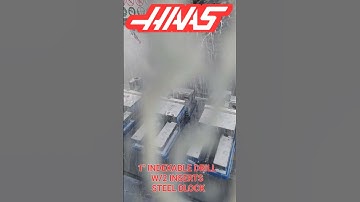 HAAS VF4 CNC MILL 1" INDEXABLE DRILL W/2 INSERTS VS STEEL BLOCK ☆AWESOME DISPLAY OF POWER☆