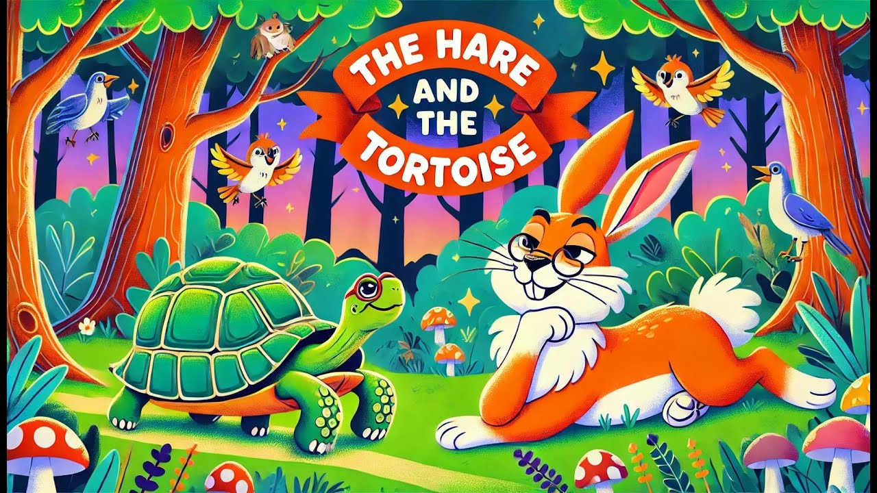The Hare and the Tortoise 🐇🐢 | Classic Moral Story for Kids with a Fun ...
