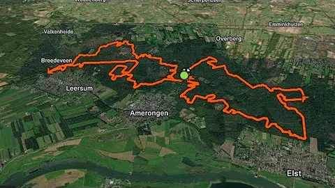 Almost 1 hour of mountainbiking in Dutch forests, Amerongen region - 4k