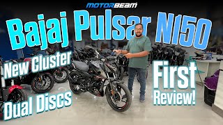 Bajaj Pulsar N150 Review - New Face, New Cluster & Lot More! | MotorBeam